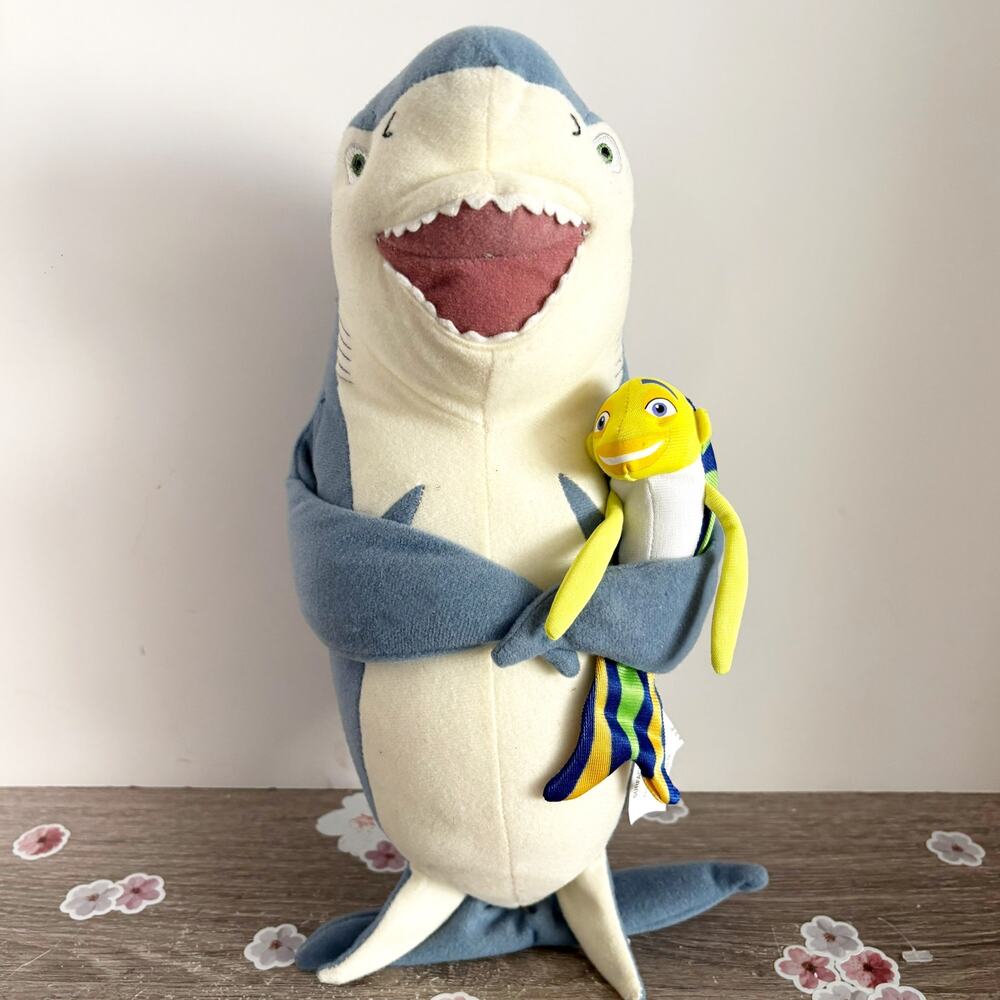 2004 SHARK TALE JIVE TALKIN OSCAR & LENNY PLUSH Vintage BATTERY OPERATED RARE